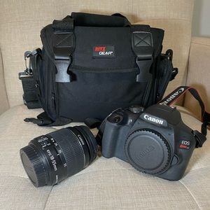 Canon EOS Rebel T7 DSLR Camera Body and Lens with Ritz Gear Camera Bag